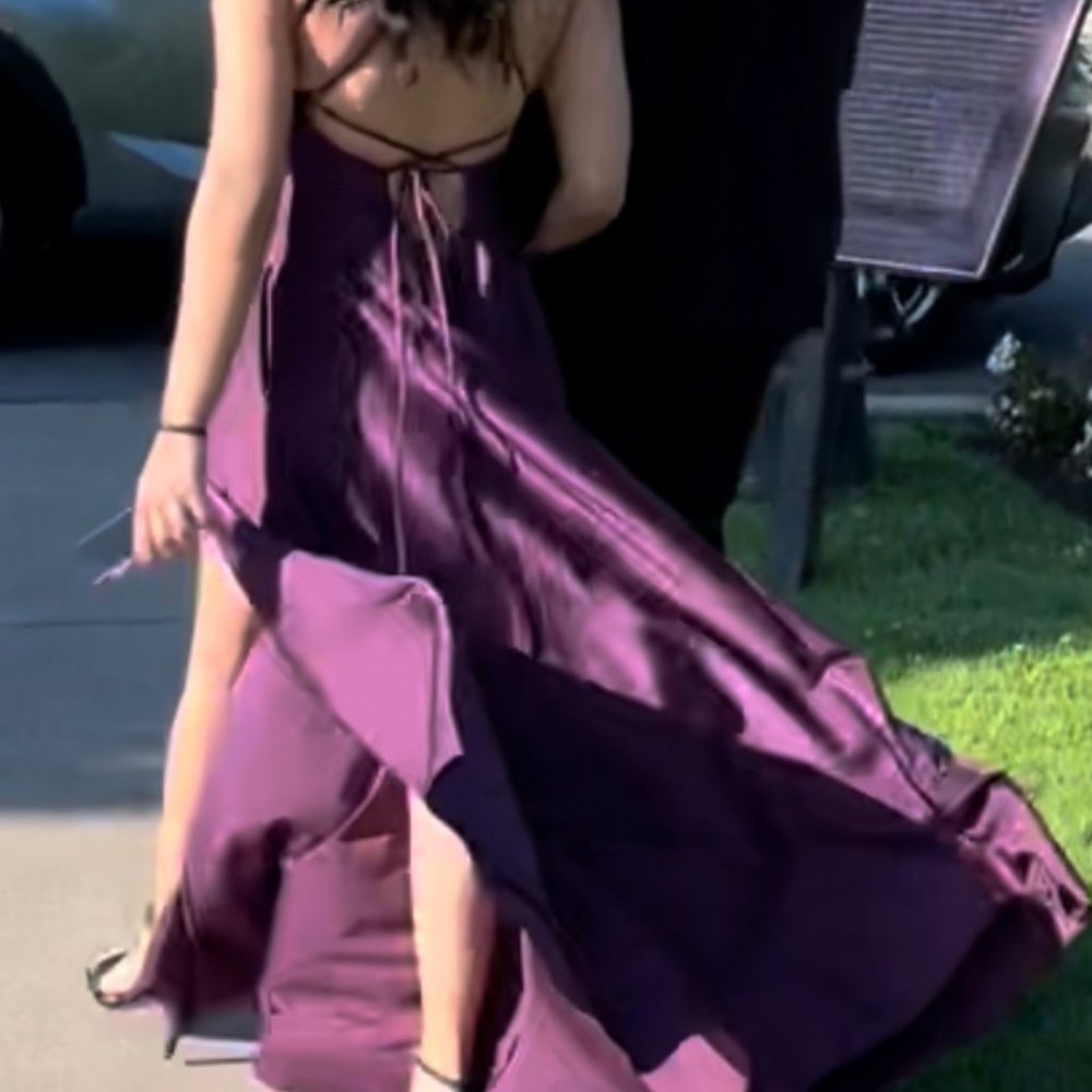 Atria Couture designer Medium, plum, dress